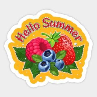 Hello Summer Sticker